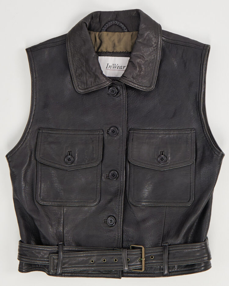 Кожаный жилет InWear