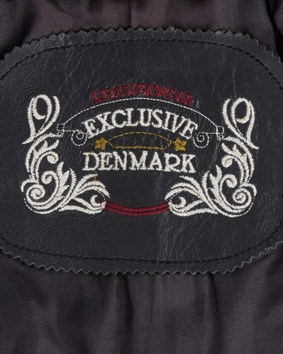 Винтажная куртка из кожи Exclusive Denmark — фото 4