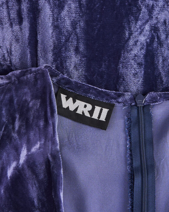 Бархатное платье с драпировкой WRLL — фото 3