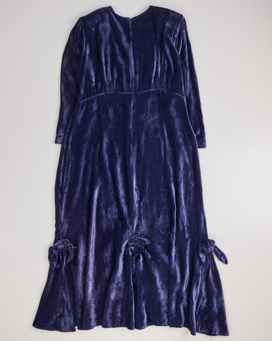 Бархатное платье с драпировкой WRLL — фото 5