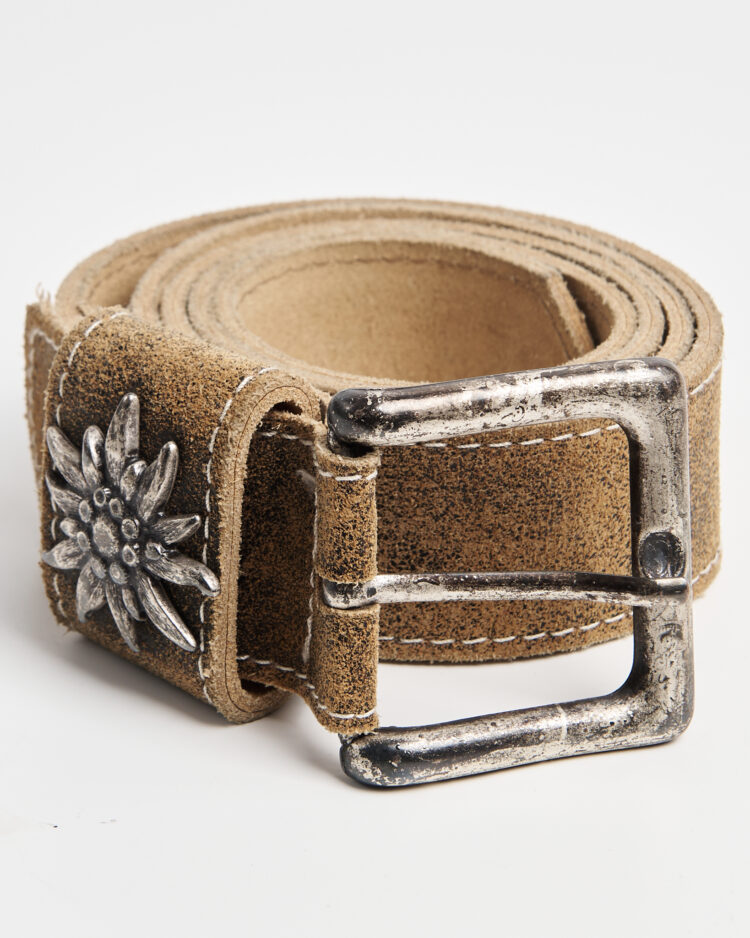 Винтажный кожаный ремень